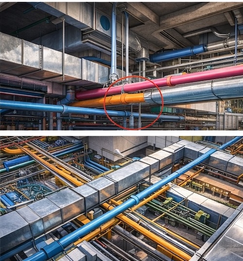 Project clash coordination across building systems